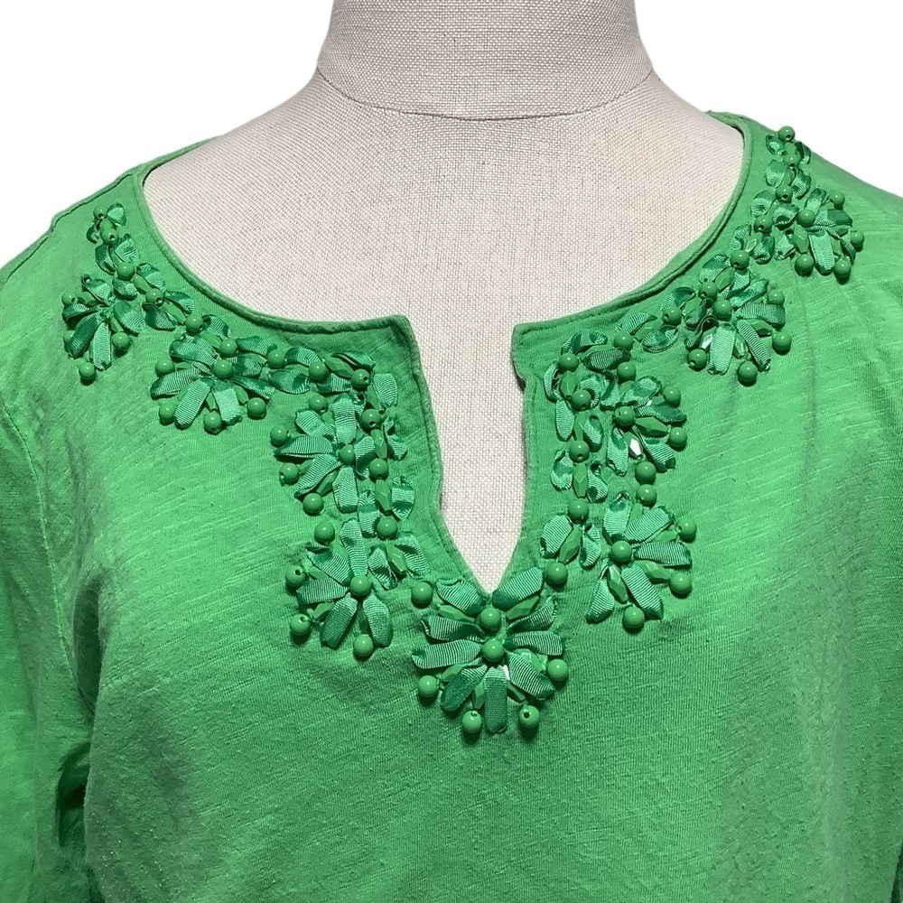 TALBOTS‎ Size L  Green 100% Cotton